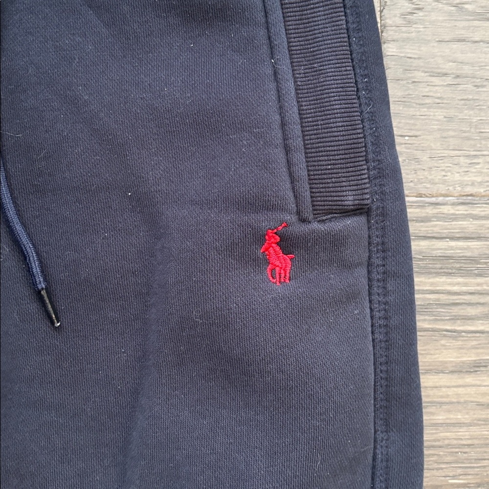 U.S. Polo Assn. | Black Jogger Sweatpants Red Pony with Pockets Size Medium - Picture 4 of 9